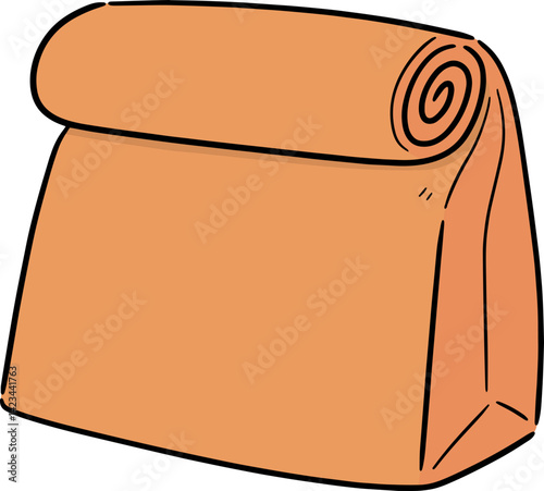 Illustration of paper bag
