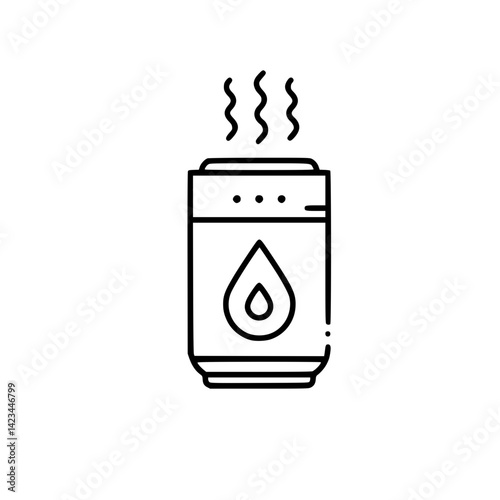 Air Humidifier Outline Icon, Air Purifier, Air Freshener  