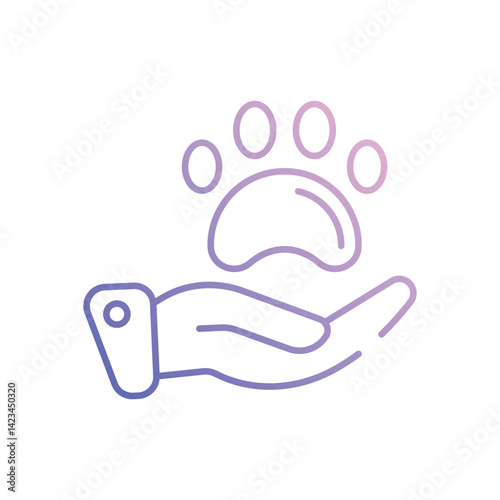 Adoption vector icon stock illustration