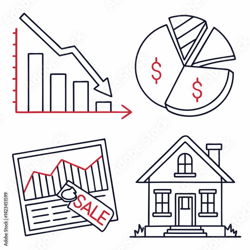 economic recession web icon set in line style   (1).eps