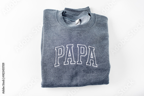 t shirt isolated on white, Personalized Dad Sweatshirt with Papa written on the front, Personalized Dad Sweatshirt, Minimalist Dad Sweater, Christmas Gift for Dad, Gift for Him
