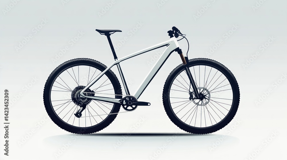 Fototapeta premium Modern mountain bike illustration