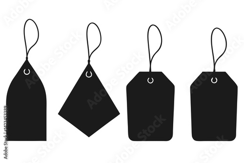 set of Tea Bag silhouette vector illustration