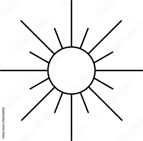 sun outline illustration
