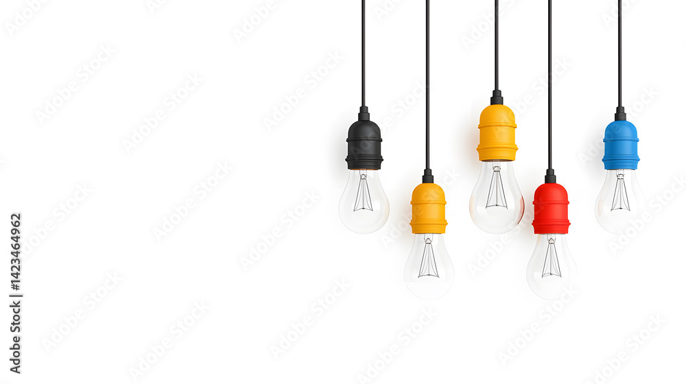 A decorative fixture with many light bulbs isolated on white background A decorative fixture with many light bulbs isolated on white background