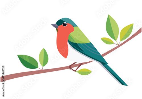 un oiseau sur une branche 