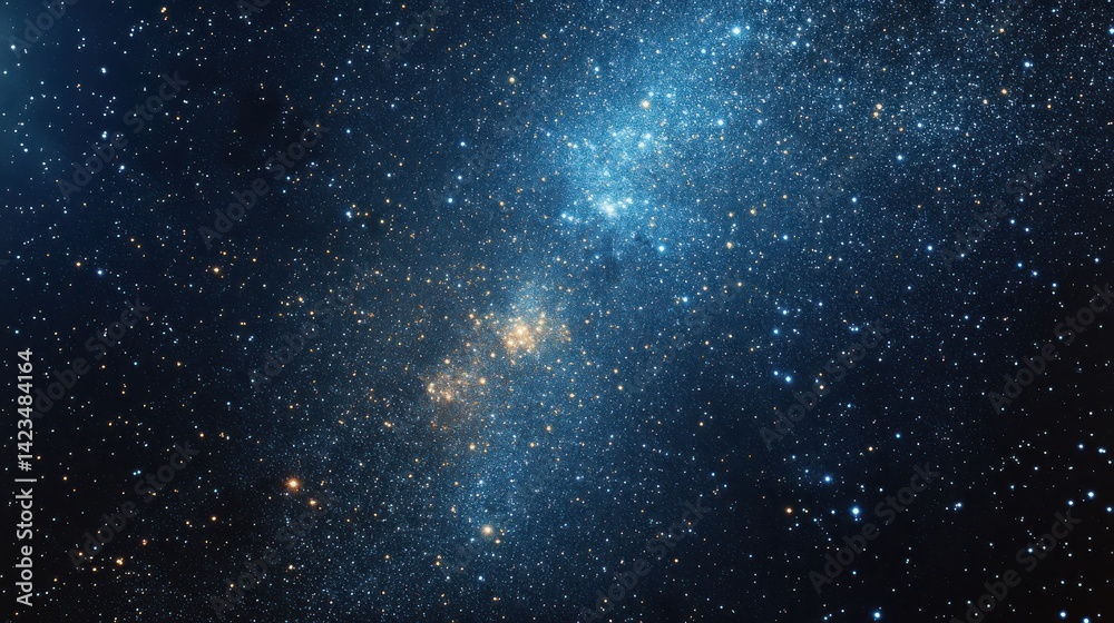 Fototapeta premium Stunning view of vibrant galaxy filled with stars and cosmic dust