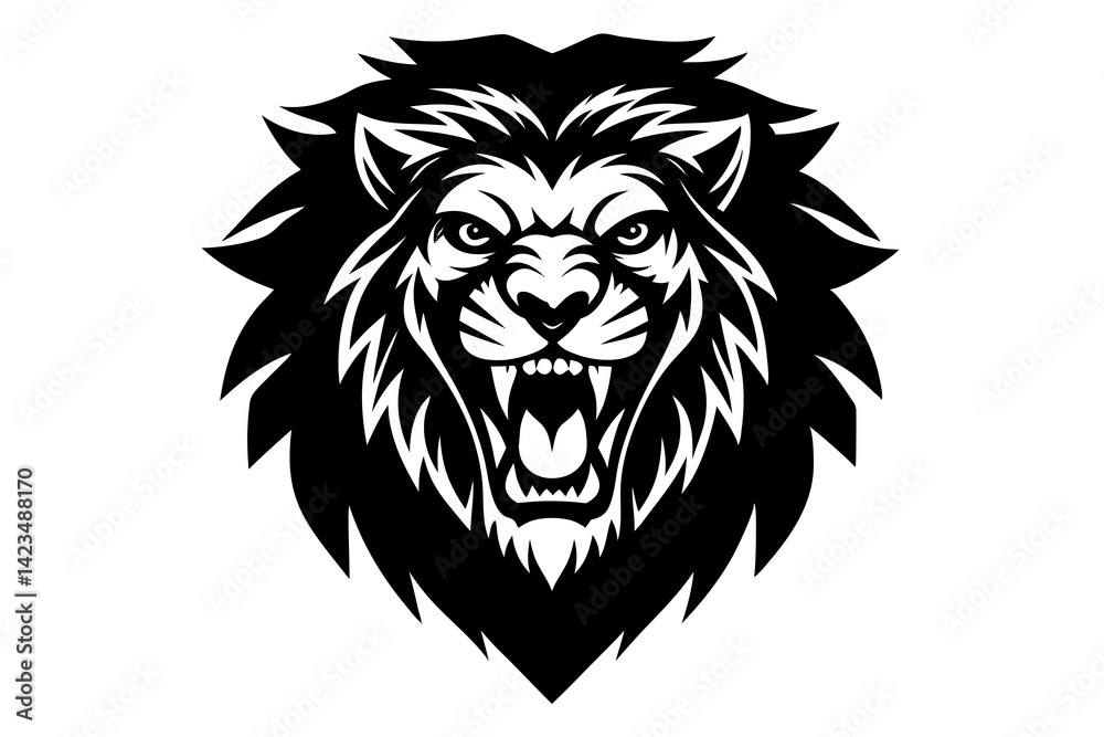 Fototapeta premium lion head mascot