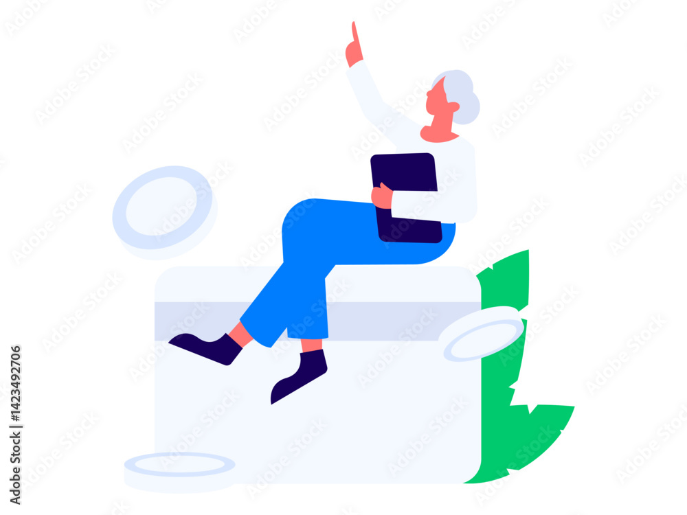 Internet financial management investment flat vector concept operation hand drawn illustration
Internet financial management investment flat vector concept operation hand drawn illustration