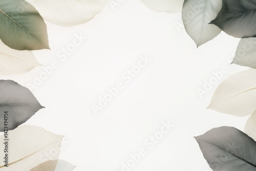 Softly layered leaves create an elegant frame, inviting tranquil