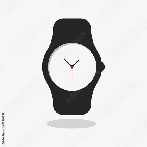 sport fun smart watch store logo cartoon illustration.