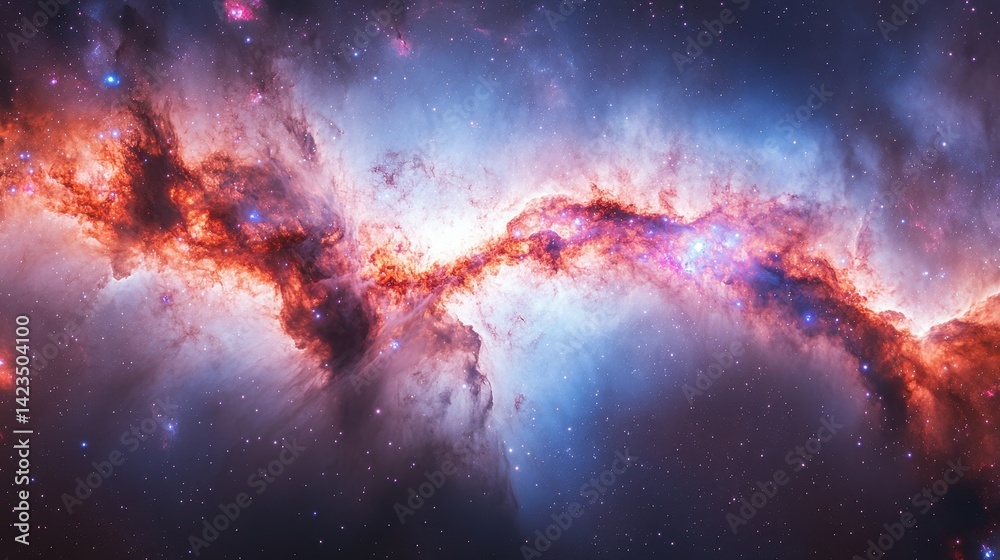 Obraz premium Cosmic tapestry of the Tarantula Nebula.