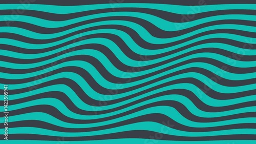 Abstract wave pattern in teal and dark tones, creating a dynamic visual flow for design use