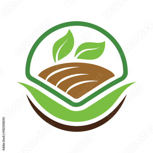 Clean logo representing a plant based meat alternative company focused on sustainability and healthy living for consumers seeking eco-friendly choices