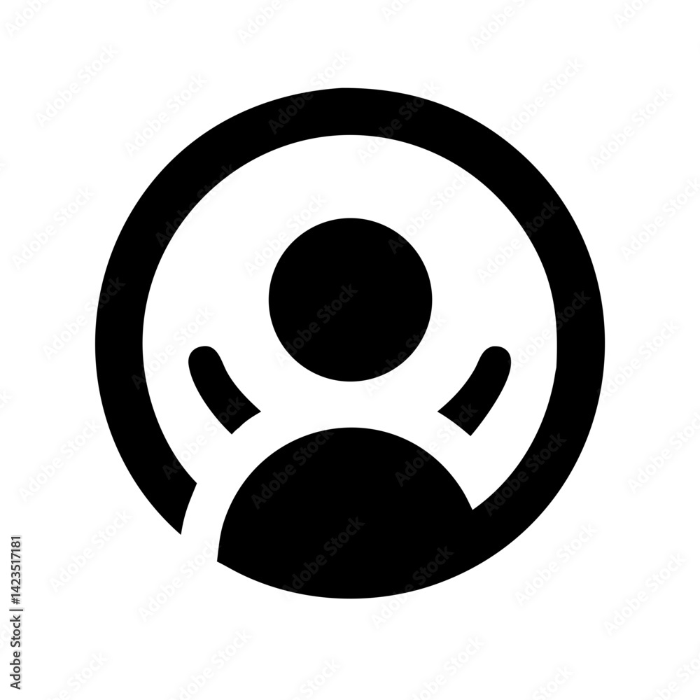 Solid Black Background Image of children logo and icon . Solid Black Background Image of children logo and icon .