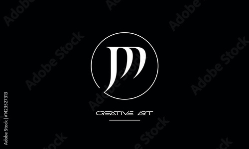 MJ, J,M ,M , J abstract letters logo monogram