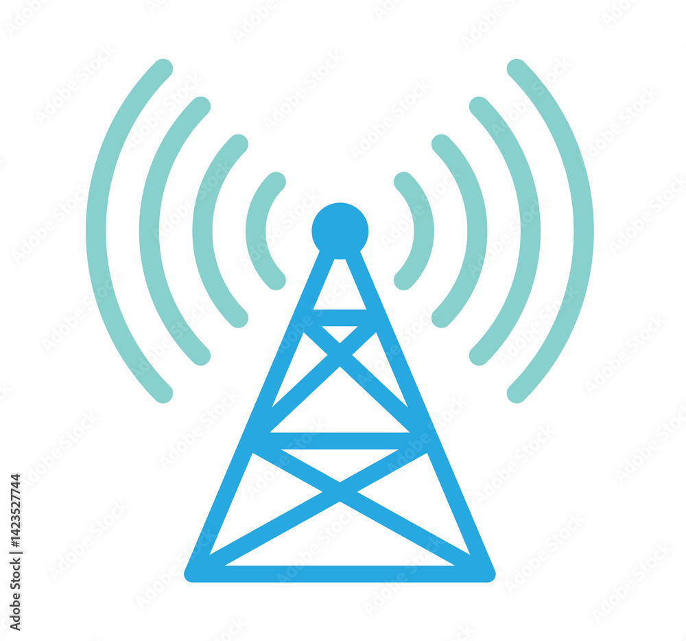 Wireless Signal Tower Icon Wireless Signal Tower Icon