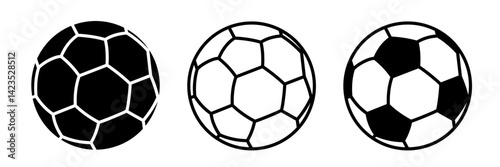 Soccer ball icon. Football icon