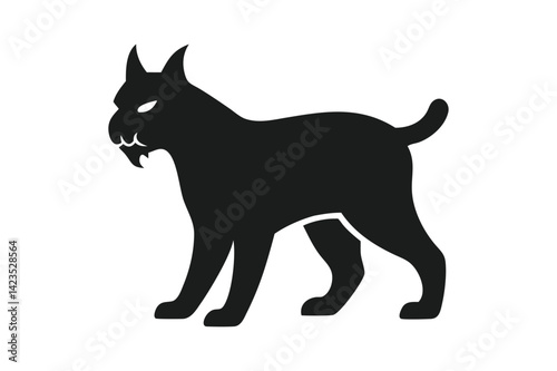 Lynx Silhouette Icon: Symbol of Strength and Wild Nature