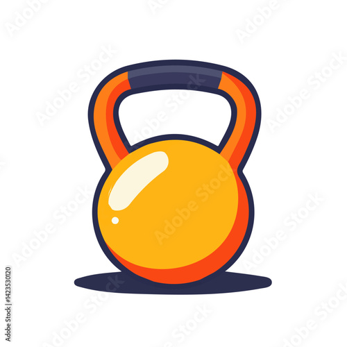 A Very Simple flat 2D icon workout isolated on a transparent background, vector, flat design, animation design, vector, simple flat 2D icon, minimalist design, clipart, EPS