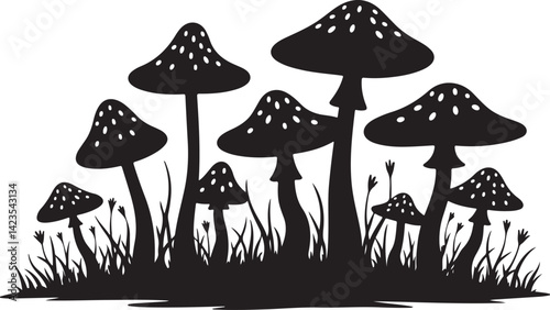 Enchanted Forest Mushroom SVG Set