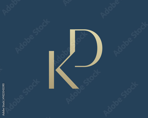 KD or DK letter logo icon design. Classic style luxury initials monogram.