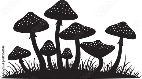 Enchanted Forest Mushroom SVG Set