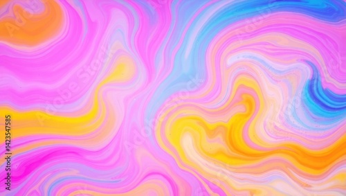 Vibrant abstract swirl pattern