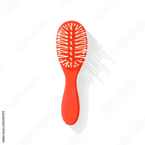  A Very Simple flat 2D icon of a Collection of baby  hairbrush illustration isolated on a transparent background, vector, flat design, animation design, vector, simple flat 2D icon, eps