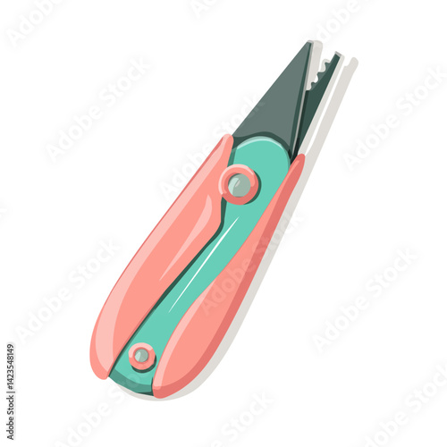 A Simple flat 2D icon of a set of baby nail clippers collection isolated on a transparent background, vector, flat design, animation design, simple flat 2D icon, minimalist