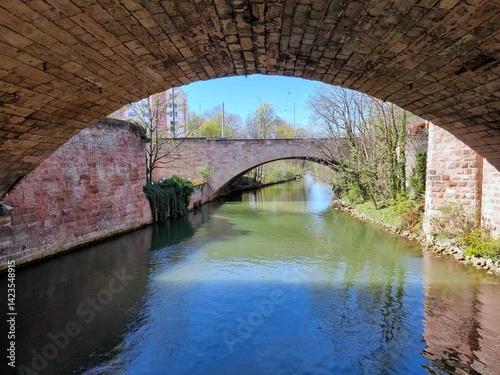 Obraz na płótnie River under the bridge w salonie