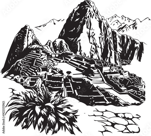 pemandangan machu picchu