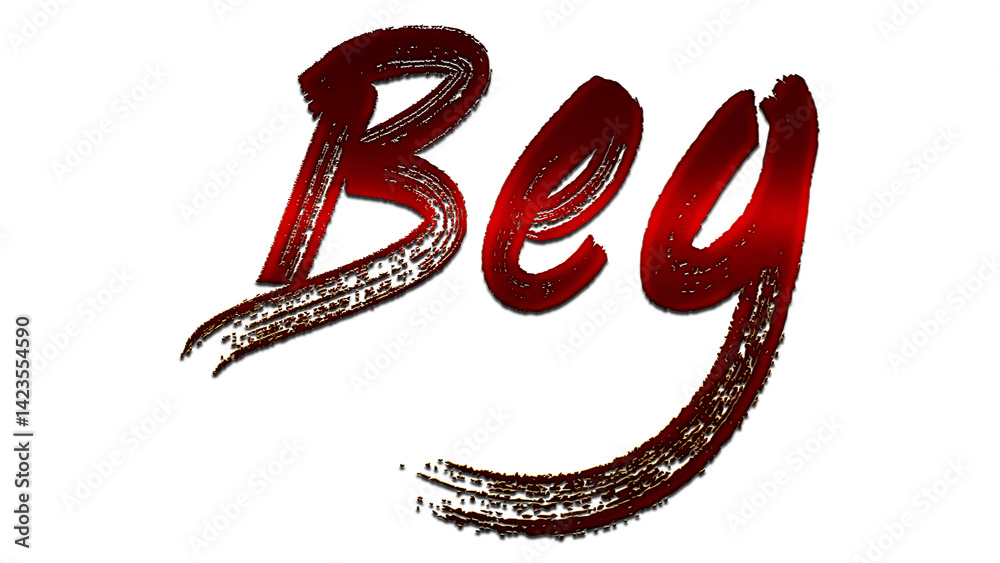 3D blood red word design of Beg on white background. 3D blood red word design of Beg on white background.