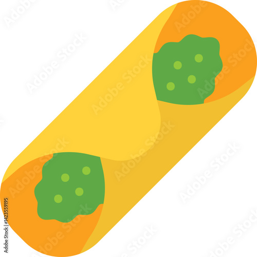 Cannoli icon vector illustration