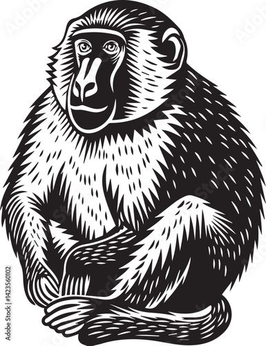 baboon silhouettes African Animals Icon Set  Olive baboon (Papio anubis), also called the Anubis baboon, is a member of the family Cercopithecidae (Old World monkeys).