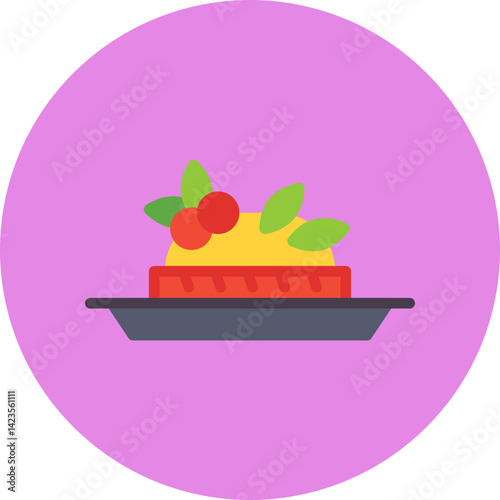 Bruschetta icon vector illustration