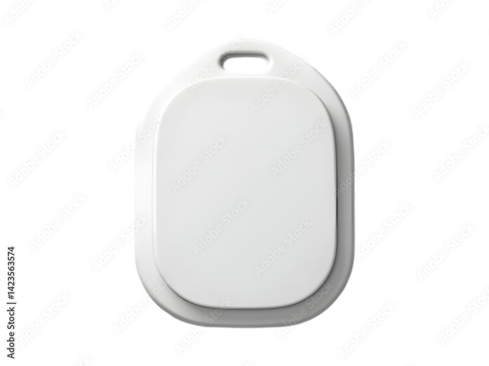 Obraz premium White RFID Key Tag – Pure Isolated