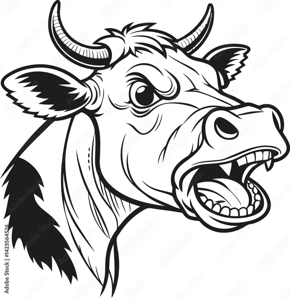 head of a cow head of a cow