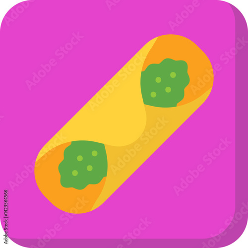Cannoli icon vector illustration