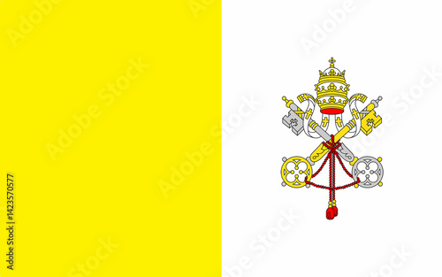 The Holy See flag National Vatican flag
