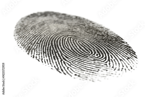 Fingerprint isolated on transparent background
