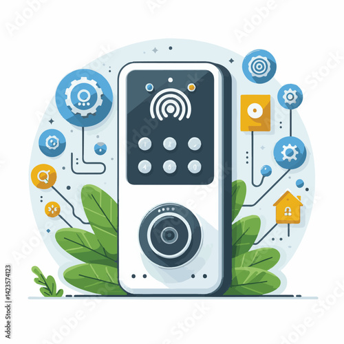 doorbell, home, security, technology, door, house, equipment, lock, access, safety, electronic, entrance, intercom, system, call, control, automation, button, building, residential, modern, bell, entr