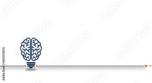Sparkling Ideas Brainpower and Innovation Conceptual Illustration