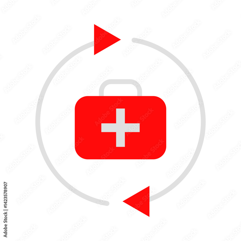 Obraz premium Injury Prevention flat icon