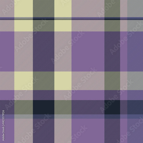 Elegant pastel purple and cream plaid pattern.  Perfect for textile design, fashion, wallpaper, or website backgrounds.
