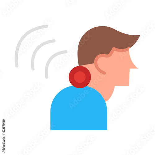 Neck Pain flat icon