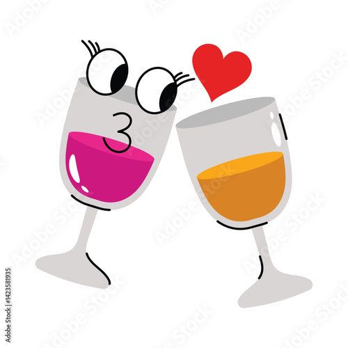 Cheers vector Sticker. Eps 10 file