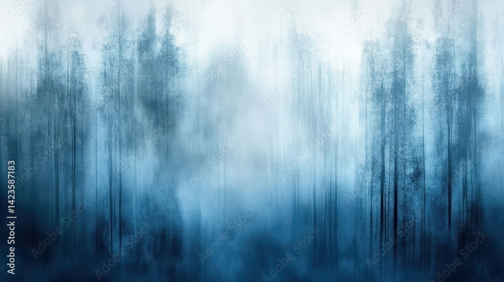 Fototapeta premium Ghostly Gothic background with cold glass and misty blur