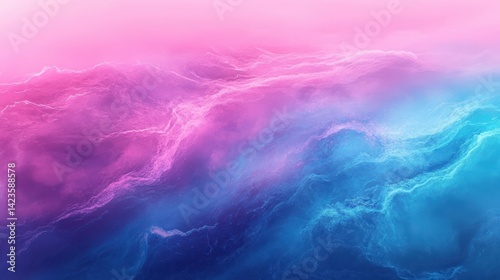 Neon vaporwave backdrop with dreamy soft light streaks
