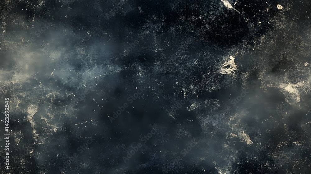 Obraz premium Dark, textured surface with mottled, dusty patterns.